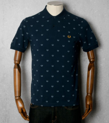 Fred Perry Laurel Print Polo Shirt