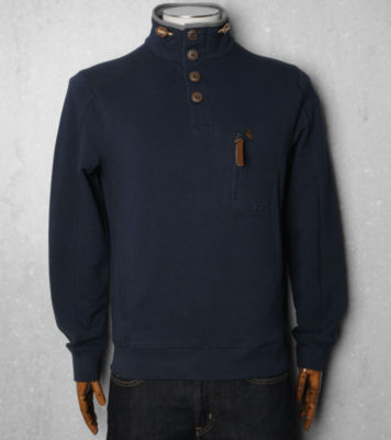 Duck and Cover Kane 1/2 Button Sweat