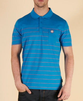 Pretty Green Stripe Polka Polo Shirt - Exclusive