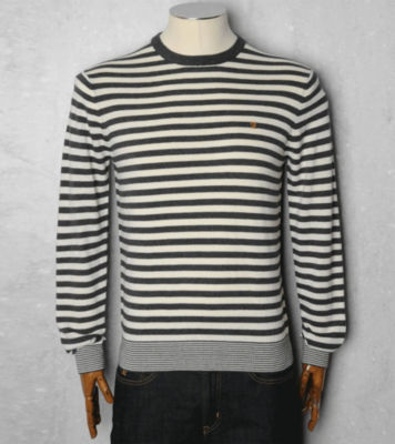 Farah Vintage Oscar Stripe Knit