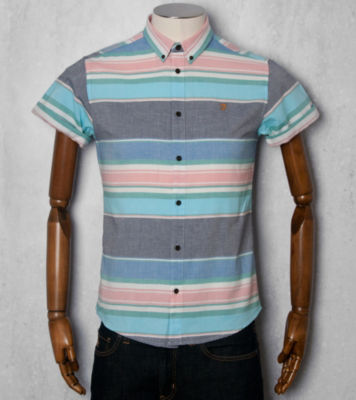 Farah Vintage Reno Oxford Striped Shirt