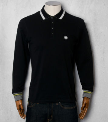 Pretty Green Under Collar Striped Polo Shirt - Exclusive