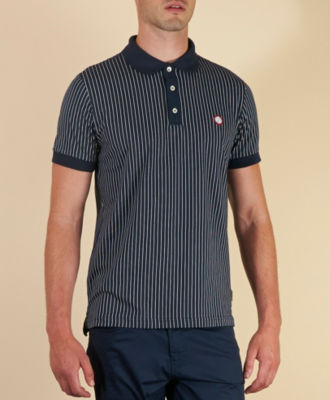 Pretty Green Pinstripe Polo Shirt