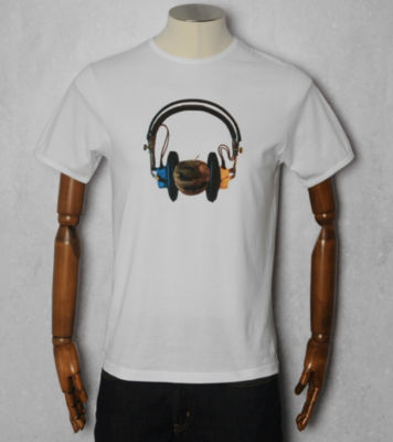 Pretty Green Headphone Apple T-Shirt