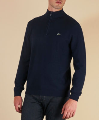 Lacoste Plain Half Zip Knit