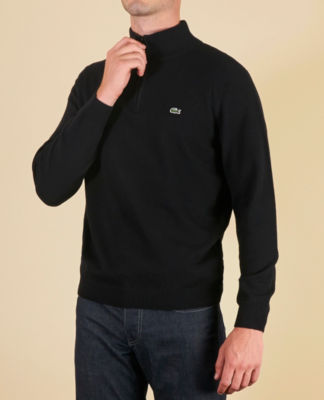 Lacoste Plain Half Zip Knit