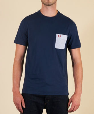 Fred Perry Seersucker Pocket T-Shirt
