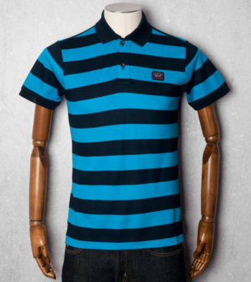Paul and Shark Block Stripe Polo Shirt