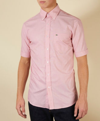 Lacoste End on End Short Sleeved Shirt