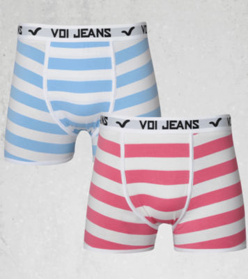 Voi Jeans 2 Pack Stripe Boxers
