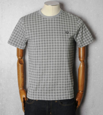Fred Perry Gingham Print T-Shirt