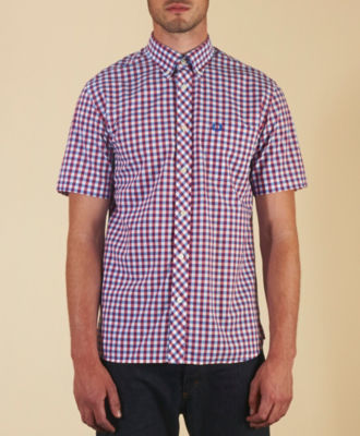 Fred Perry 3 Colour Gingham Check Shirt