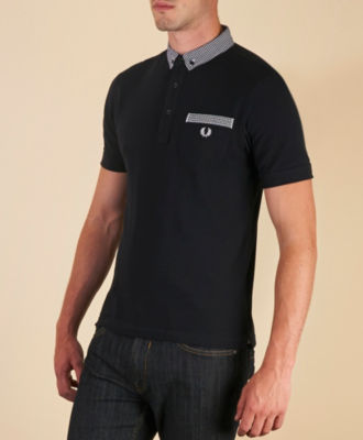 Fred Perry Gingham Trim Polo Shirt