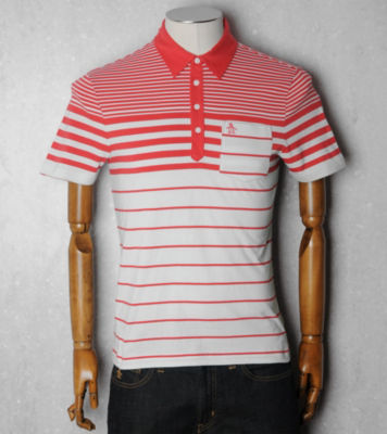 Original Penguin Paleo Multi Stripe Polo Shirt