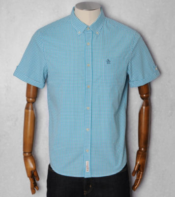 Original Penguin Micro Gingham Print Shirt