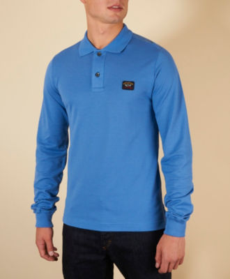 Paul and Shark Long Chest Badge Polo
