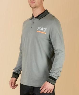 Emporio Armani EA7 Striped Collar Polo Shirt - Exclusive