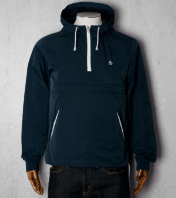 Original Penguin Half Zip Hooded Ratner Jacket - Exclusive