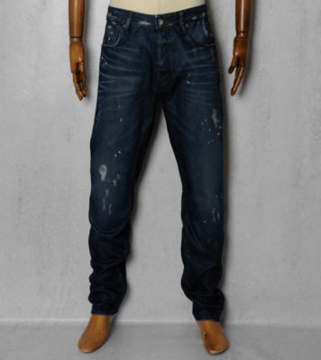 G-STAR A-Crotch Tapered Dark Aged Jeans - Long