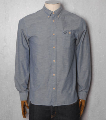 Fred Perry Chambray Long Sleeve Shirt