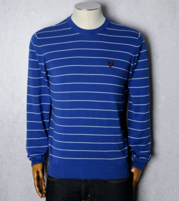 Lyle & Scott Stripe Pima Crew Knit