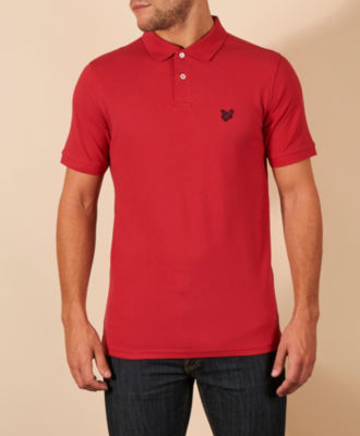 Pique Polo Shirt Dark Red