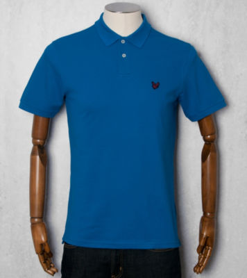 Pique Polo Shirt Mid Blue