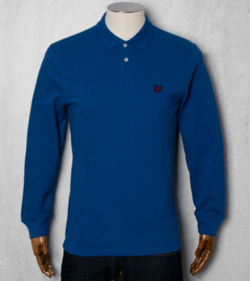 Lyle & Scott Long Sleeve Pique Polo Shirt