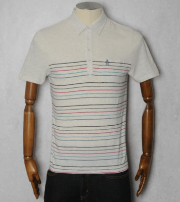Original Penguin Stripe Slub Polo Shirt