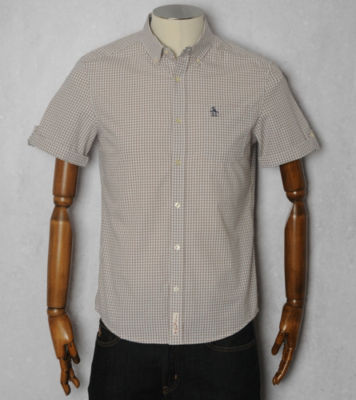 Original Penguin Gingham Short Sleeved Shirt