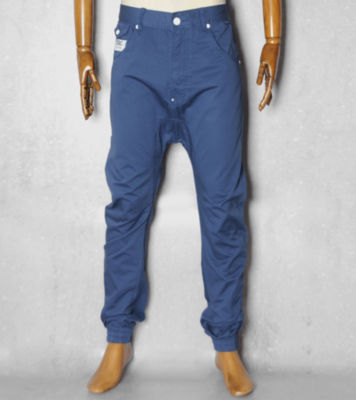 Star Fight Cuff Chinos Blue