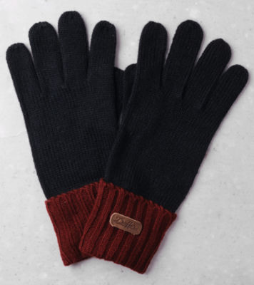 Northerly Knit Glove Navy/Burgundy