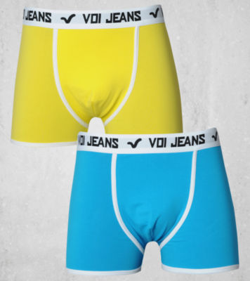 2 Pack Boxers Ocean/Yellow