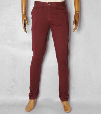 Union Dale Chinos - Reg Burgundy